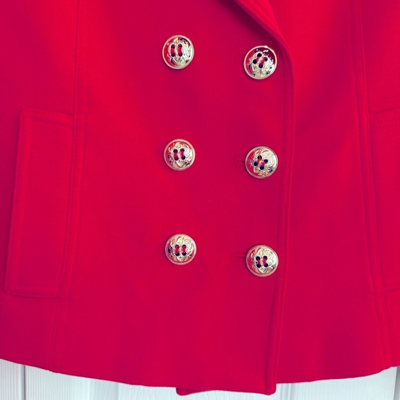 Tahari ASL Vibrant Red Short Blazer Size 6 - Picture 9 of 10